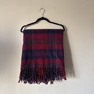 Vintage Pendleton Woolen Mills Blanket Throw Wool Plaid 52 X 68 Cabincore READ